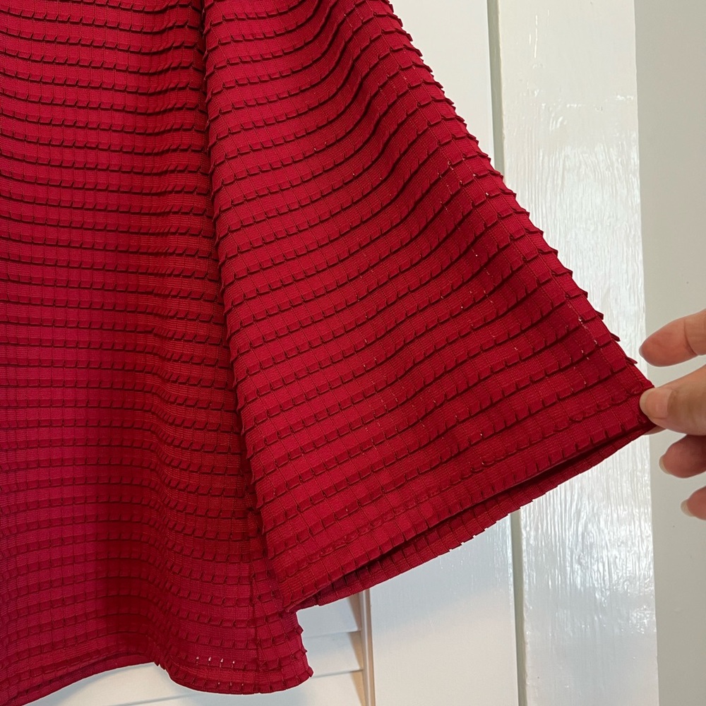 Eden society blouse, cranberry red size large